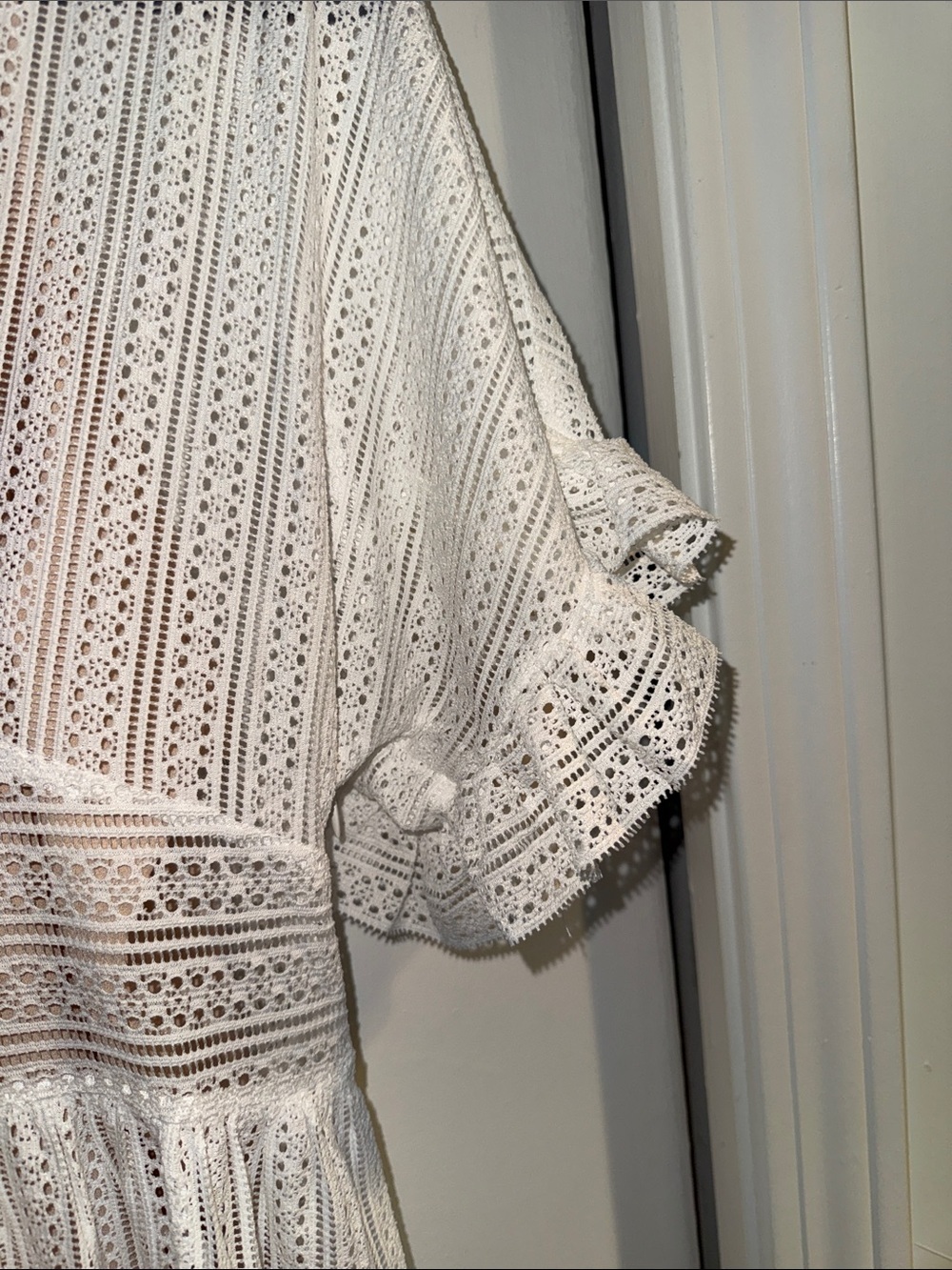 Endless Rose White Lace V-Neck Tiered Dress - Picture 3 of 6